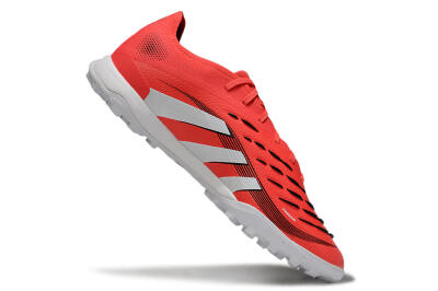 Men's Adidas Predator 25 Elite TF Artificial Turf Low-Tops Football Shoes - Red/White/Black