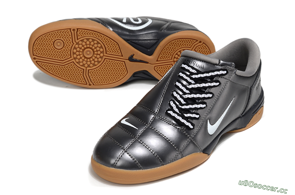 Men's Nike Total 90 II IC Indoor & Futsal Low-Tops Football Shoes - Grey/White 3