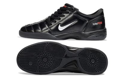 Men's Nike Total 90 II IC Indoor & Futsal Low-Tops Football Shoes - Black/White/Red