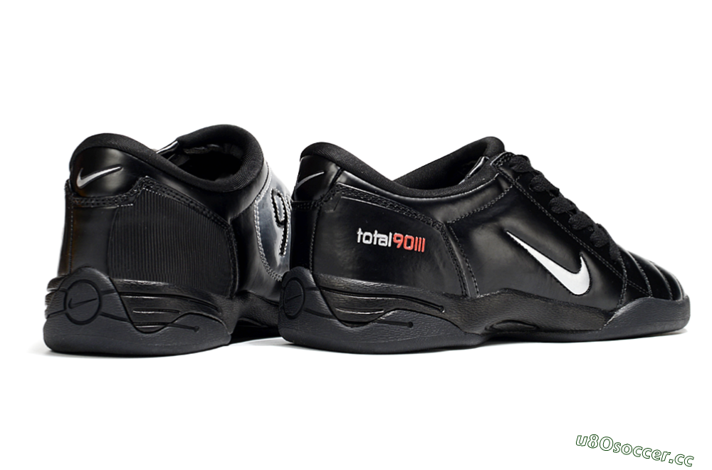 Men's Nike Total 90 II IC Indoor & Futsal Low-Tops Football Shoes - Black/White/Red 6
