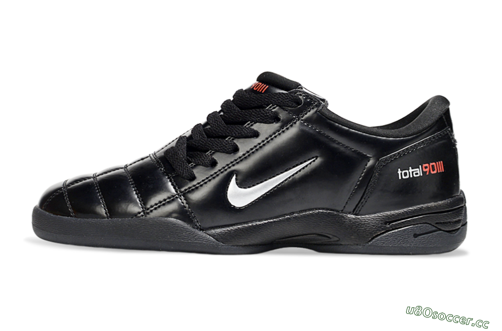 Men's Nike Total 90 II IC Indoor & Futsal Low-Tops Football Shoes - Black/White/Red 0