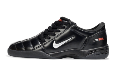 Men's Nike Total 90 II IC Indoor & Futsal Low-Tops Football Shoes - Black/White/Red