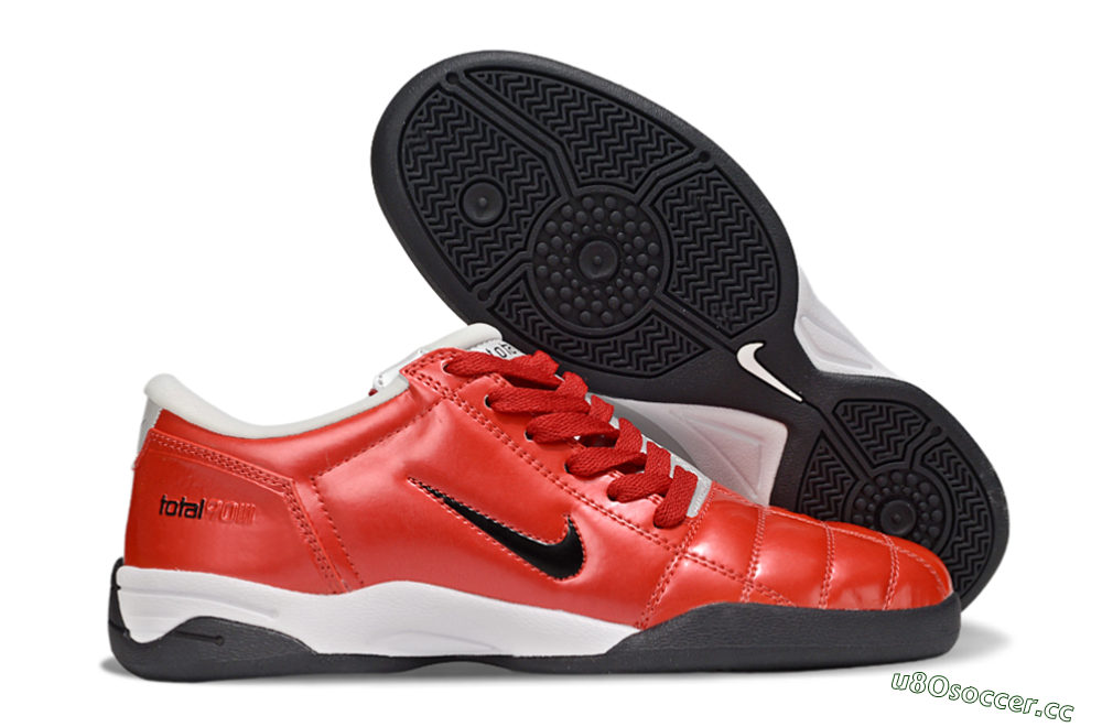 Men's Nike Total 90 II IC Indoor & Futsal Low-Tops Football Shoes - Red/Black/White 2