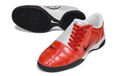 Men's Nike Total 90 II IC Indoor & Futsal Low-Tops Football Shoes - Red/Black/White