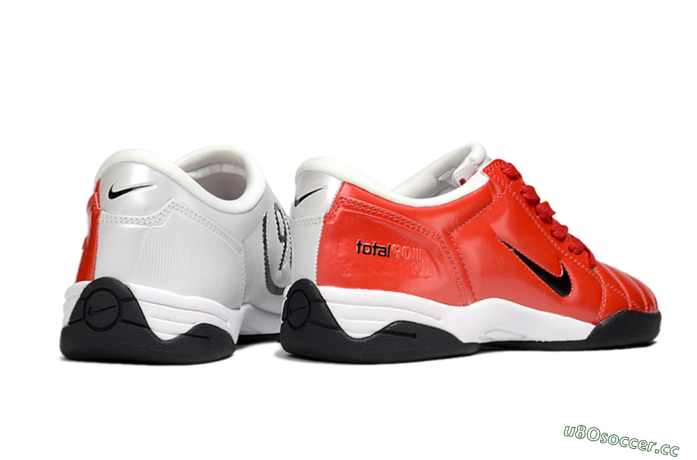 Men's Nike Total 90 II IC Indoor & Futsal Low-Tops Football Shoes - Red/Black/White 6