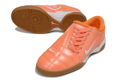 Men's Nike Total 90 II IC Indoor & Futsal Low-Tops Football Shoes - Orange/White/Brown