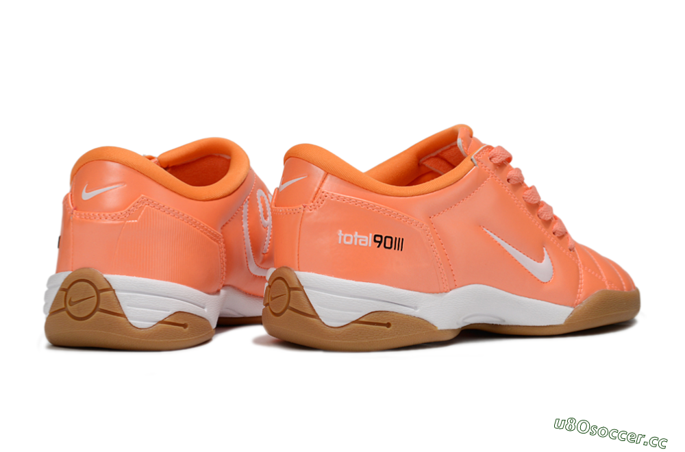 Men's Nike Total 90 II IC Indoor & Futsal Low-Tops Football Shoes - Orange/White/Brown 6