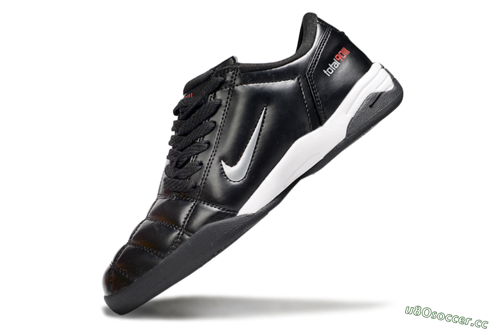 Men's Nike Total 90 II IC Indoor & Futsal Low-Tops Football Shoes - Black/White 5