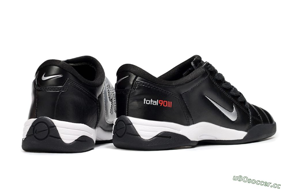 Men's Nike Total 90 II IC Indoor & Futsal Low-Tops Football Shoes - Black/White 6