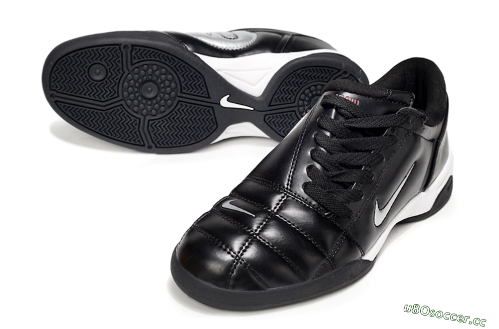 Men's Nike Total 90 II IC Indoor & Futsal Low-Tops Football Shoes - Black/White 3