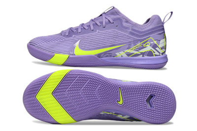 Men's Nike Air Zoom Mercurial Vapor 16 Pro IC Indoor & Futsal Low-Tops Football Shoes - Purple/Yellow/White