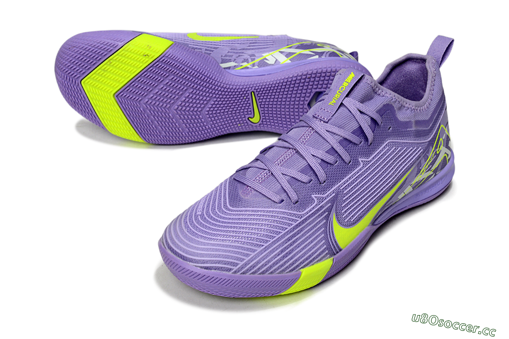 Men's Nike Air Zoom Mercurial Vapor 16 Pro IC Indoor & Futsal Low-Tops Football Shoes - Purple/Yellow/White 3