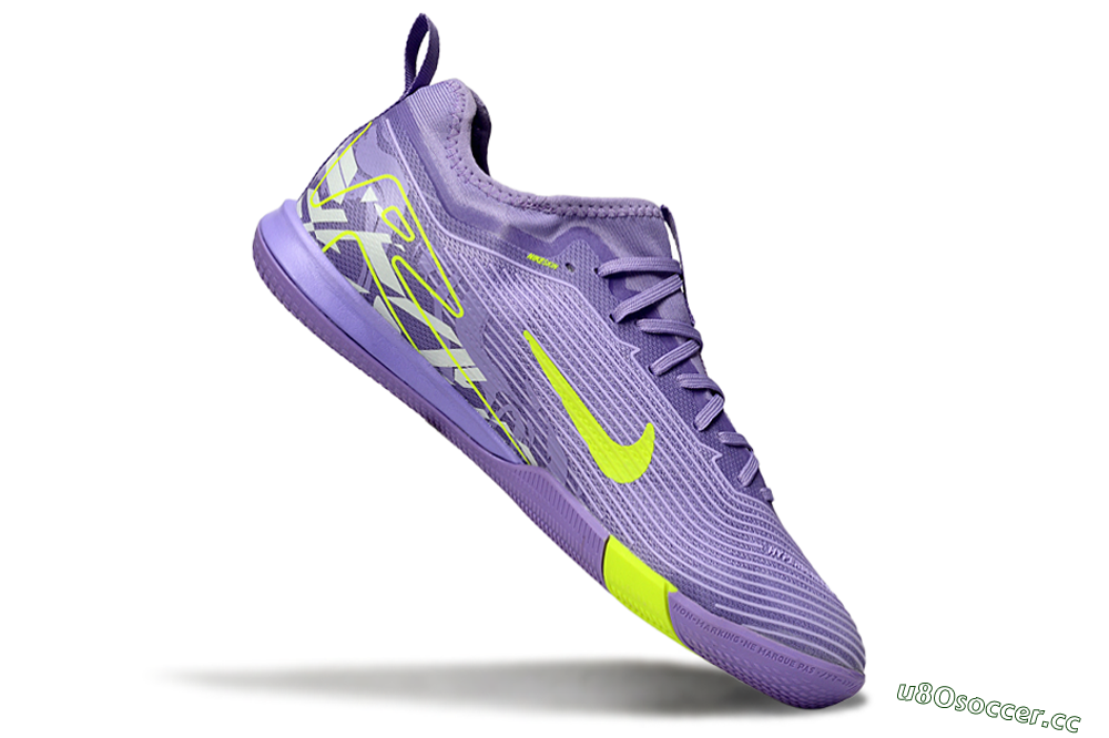 Men's Nike Air Zoom Mercurial Vapor 16 Pro IC Indoor & Futsal Low-Tops Football Shoes - Purple/Yellow/White 4