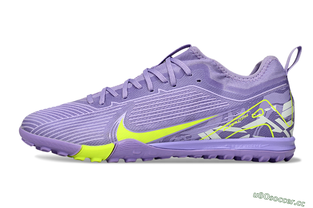 Unisex Nike Air Zoom Mercurial Vapor 16 Pro TF Artificial Turf Low-Tops Football Shoes - Purple/Yellow/White 0
