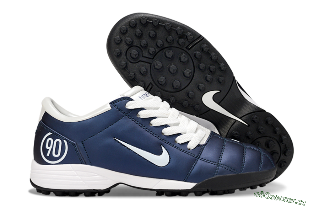 Unisex Nike Total 90 II TF Artificial Turf Low-Tops Football Shoes - Blue/White/Black 2