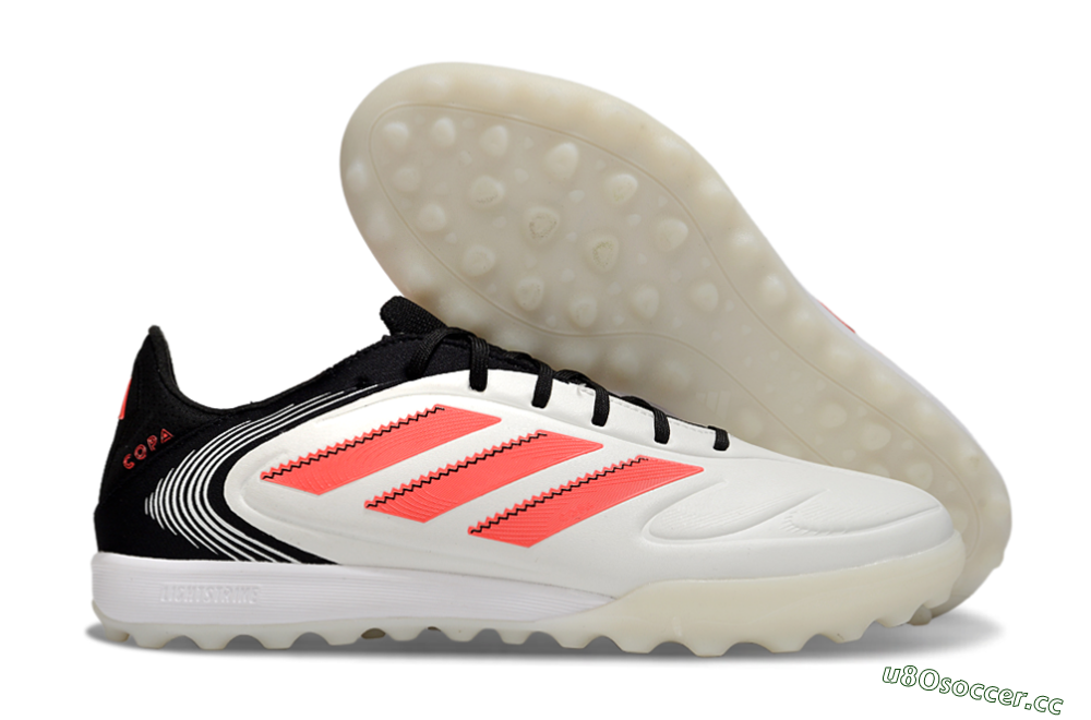 Men's Adidas Copa Gloro 2 TF Artificial Turf Low-Tops Football Shoes - White/Red/Black 2