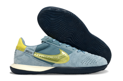 Men's Nike Street Gato IC Indoor & Futsal Low-Tops Football Shoes - Blue/Yellow