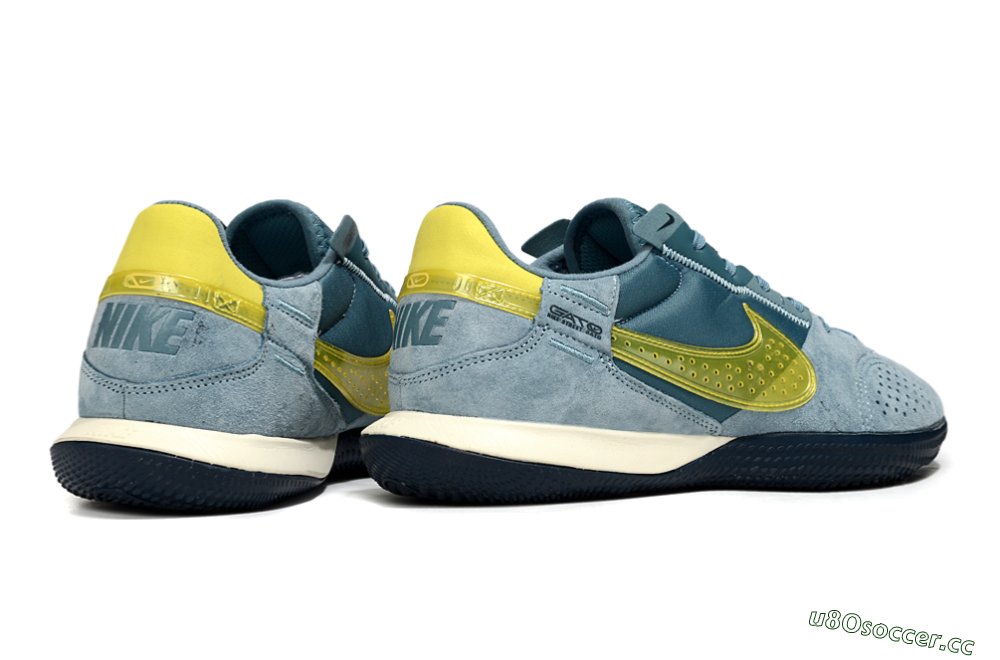 Men's Nike Street Gato IC Indoor & Futsal Low-Tops Football Shoes - Blue/Yellow 6