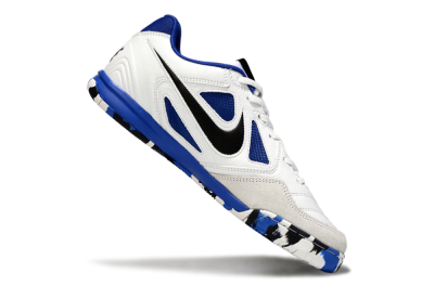 Men's Nike Lunar Gato 2 IC Indoor & Futsal Low-Tops Football Shoes - White/Blue/Black