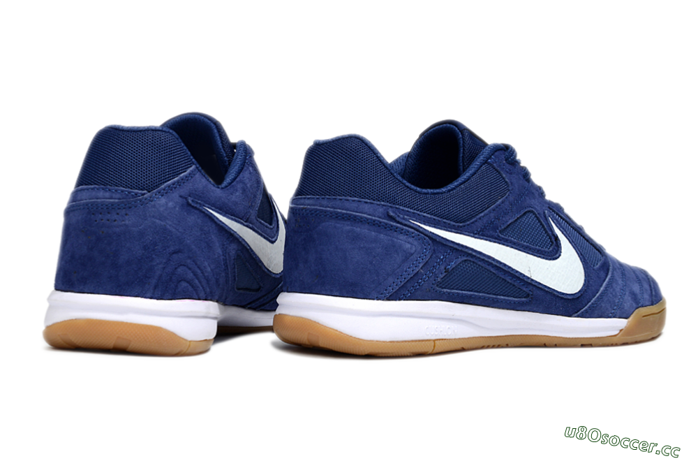 Men's Nike Lunar Gato 2 IC Indoor & Futsal Low-Tops Football Shoes - Blue/White 6