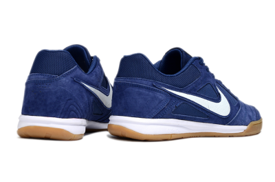 Men's Nike Lunar Gato 2 IC Indoor & Futsal Low-Tops Football Shoes - Blue/White