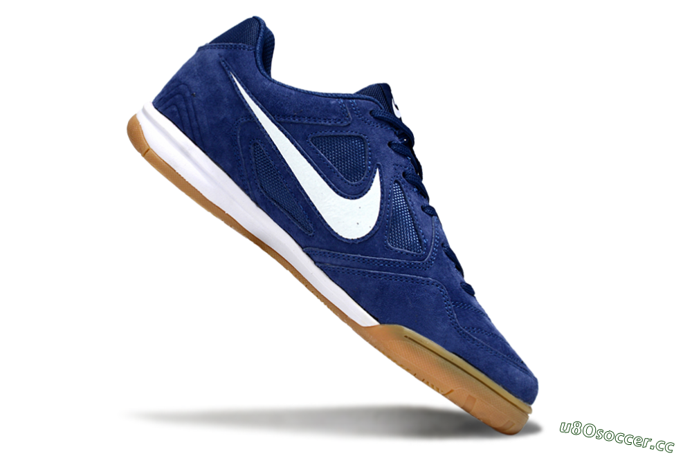 Men's Nike Lunar Gato 2 IC Indoor & Futsal Low-Tops Football Shoes - Blue/White 4