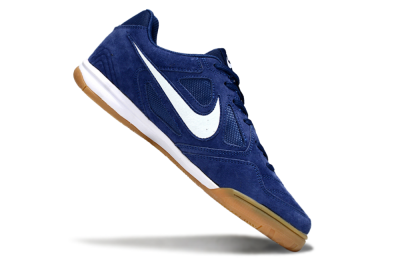 Men's Nike Lunar Gato 2 IC Indoor & Futsal Low-Tops Football Shoes - Blue/White