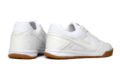 Men's Nike Lunar Gato 2 IC Indoor & Futsal Low-Tops Football Shoes - Beige/White