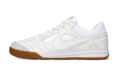 Men's Nike Lunar Gato 2 IC Indoor & Futsal Low-Tops Football Shoes - Beige/White