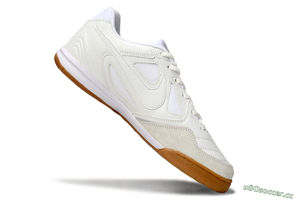 Men's Nike Lunar Gato 2 IC Indoor & Futsal Low-Tops Football Shoes - Beige/White 4