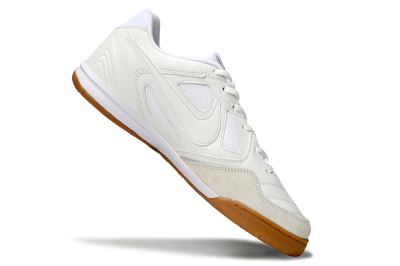 Men's Nike Lunar Gato 2 IC Indoor & Futsal Low-Tops Football Shoes - Beige/White