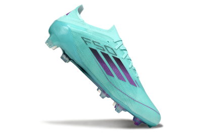 Men's Adidas F50 Elite FG Firm Ground Low-Tops Football Boots - Jade/Purple/Black