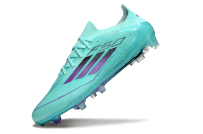 Men's Adidas F50 Elite FG Firm Ground Low-Tops Football Boots - Jade/Purple/Black