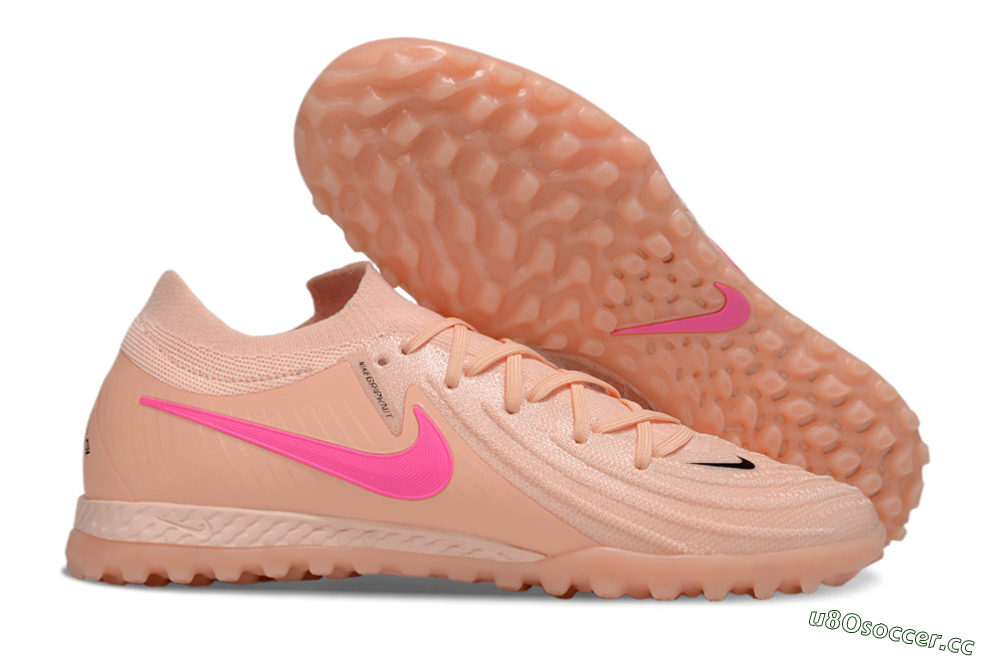 Men's Nike Phantom GX 2 Elite TF Artificial Turf Low-Tops Football Shoes - Pink/Black 2