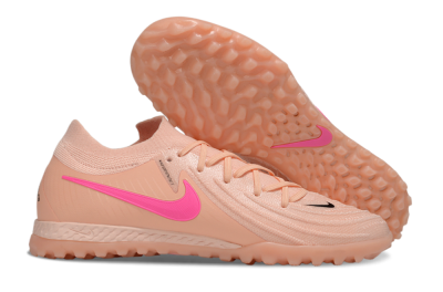 Men's Nike Phantom GX 2 Elite TF Artificial Turf Low-Tops Football Shoes - Pink/Black
