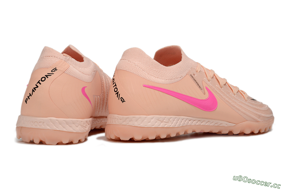 Men's Nike Phantom GX 2 Elite TF Artificial Turf Low-Tops Football Shoes - Pink/Black 6