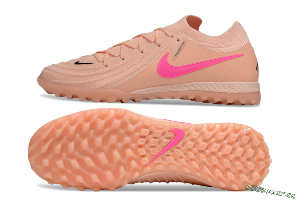 Men's Nike Phantom GX 2 Elite TF Artificial Turf Low-Tops Football Shoes - Pink/Black 1