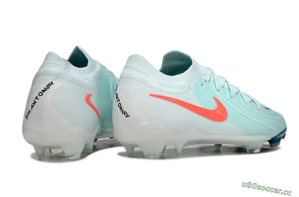 Men's Nike Phantom GX 2 Elite FG Firm Ground Low-Tops Football Boots - Jade/Red/Black 6