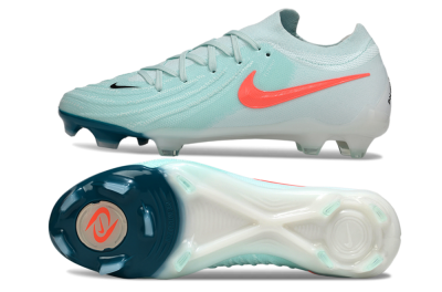 Men's Nike Phantom GX 2 Elite FG Firm Ground Low-Tops Football Boots - Jade/Red/Black