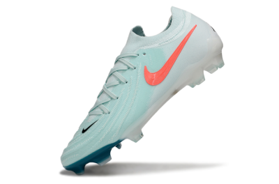 Men's Nike Phantom GX 2 Elite FG Firm Ground Low-Tops Football Boots - Jade/Red/Black