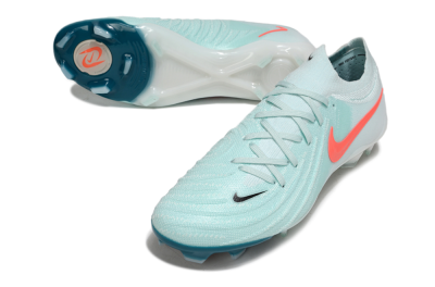 Men's Nike Phantom GX 2 Elite FG Firm Ground Low-Tops Football Boots - Jade/Red/Black