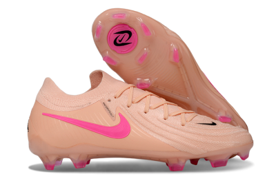 Men's Nike Phantom GX 2 Elite FG Firm Ground Low-Tops Football Boots - Pink/Black