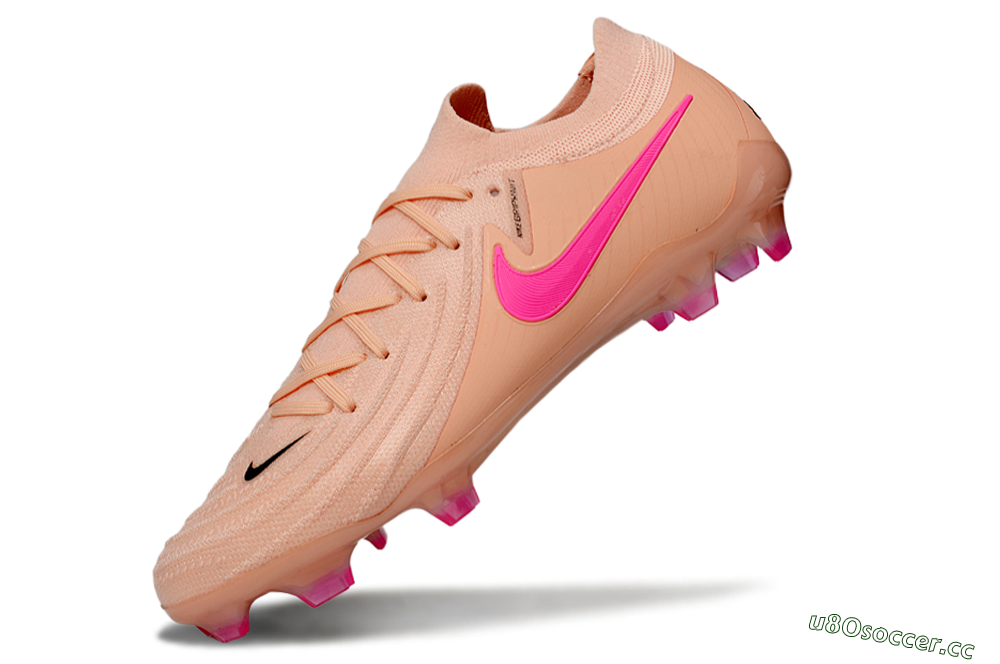 Men's Nike Phantom GX 2 Elite FG Firm Ground Low-Tops Football Boots - Pink/Black 5