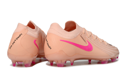Men's Nike Phantom GX 2 Elite FG Firm Ground Low-Tops Football Boots - Pink/Black