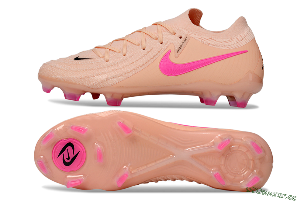 Men's Nike Phantom GX 2 Elite FG Firm Ground Low-Tops Football Boots - Pink/Black 1