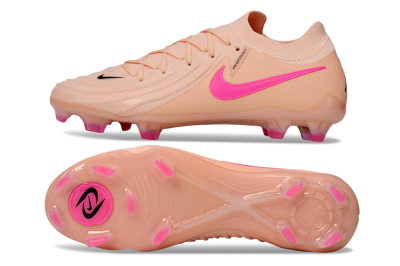 Men's Nike Phantom GX 2 Elite FG Firm Ground Low-Tops Football Boots - Pink/Black