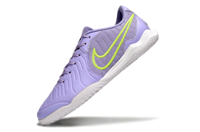 Men's Nike Tiempo Legend 10 Academy IC Indoor & Futsal Low-Tops Football Shoes - Purple/Yellow