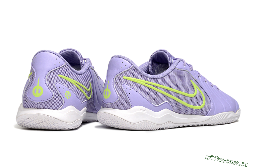 Men's Nike Tiempo Legend 10 Academy IC Indoor & Futsal Low-Tops Football Shoes - Purple/Yellow 6
