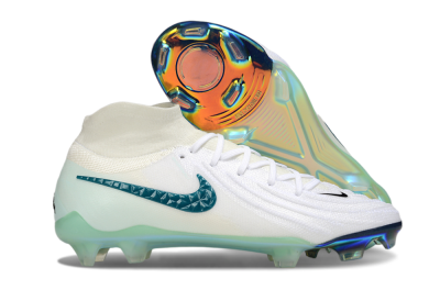 Men's Nike Phantom Luna Elite NU FG Firm Ground Low-Tops Football Boots - White/Black/Jade