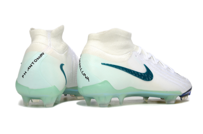 Men's Nike Phantom Luna Elite NU FG Firm Ground Low-Tops Football Boots - White/Black/Jade